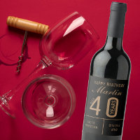 Personalized 40th Birthday milestone years