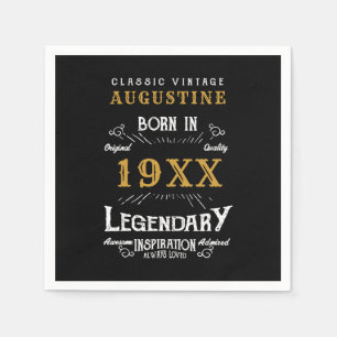 Personalized 40th Birthday Napkin