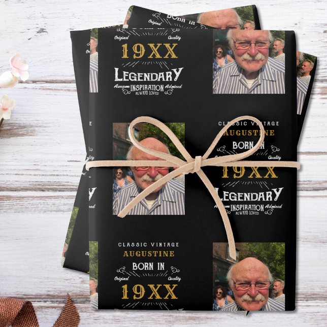 Personalized 40th Birthday Wrapping Paper Sheets (Creator Uploaded)