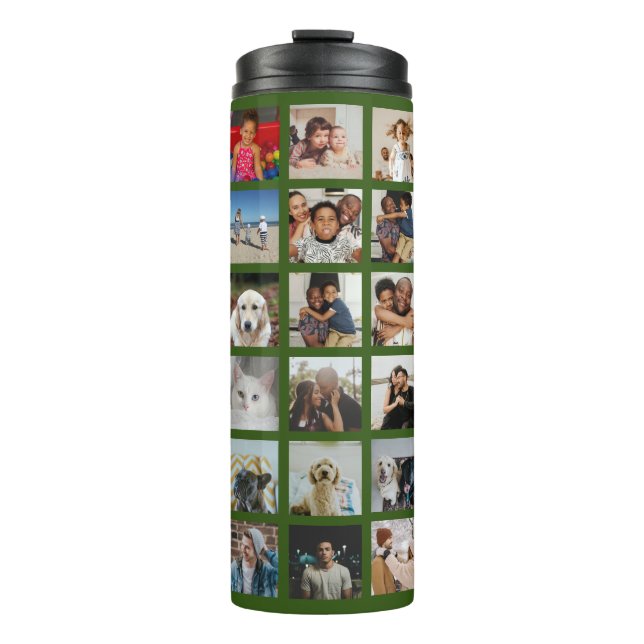 Personalized 42 Photo Collage Thermal Tumbler (Front)