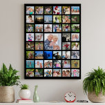 Personalized 45 Photo Collage Custom Colour Poster<br><div class="desc">Easily create a personalized photo memories poster or print to display utilizing this easy-to-upload photo collage template with 45 pictures. Showcase your photography or commemorate a special event or milestone or for a meaningful, memorable gift. ASSISTANCE: For help with design modification or personalization, colour change, resizing, transferring the design to...</div>
