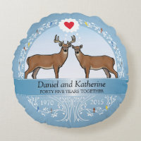 Personalized 45th Wedding Anniversary, Deer