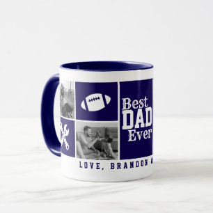 Personalized 4-Photo Collage "Best Dad Ever"  Mug