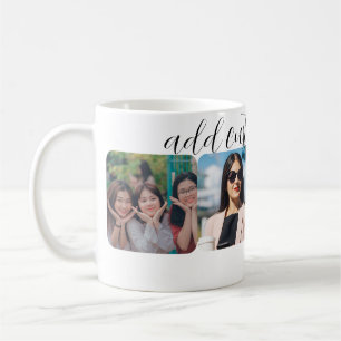 Personalized 4 Photo Collage Coffee Mug 