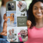Personalized 4 Photo Collage with Positive Quote iPhone 11 Pro Max Case<br><div class="desc">Personalized Phone case for iphone 11 pro max and many other models. The design features a custom photo collage with 4 of your favourite photos, your name and the wording "Every day's a happy day". The photo template is set up ready for you to add your photos, working clockwise from...</div>