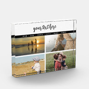 Personalized 4 Photo Family Love Memories 