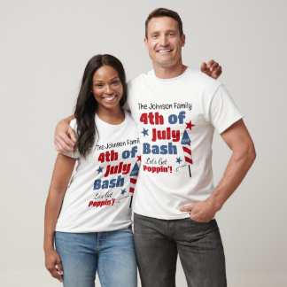 Personalized 4th of July Bash T-Shirt