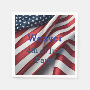 Personalized 4th of July Party Napkin