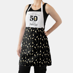 Personalized 50 and Fabulous Birthday Apron