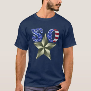 Personalized 50 Stars Americana T-Shirt