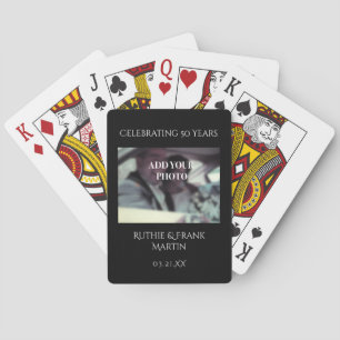 Personalized 50th Anniversary Photo Party Favours Playing Cards