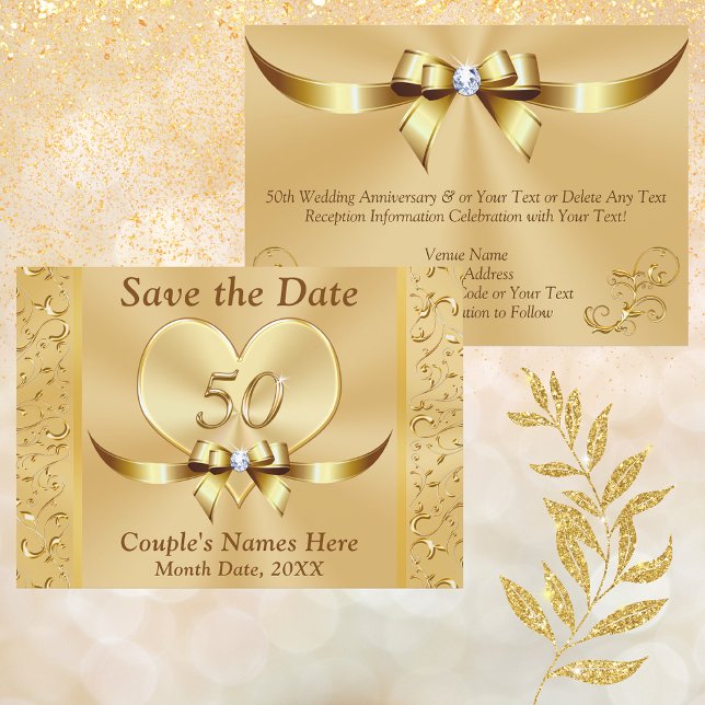 Personalized 50th Anniversary Save the Date Cards (Creator Uploaded)