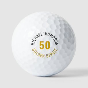 Personalized 50th Birthday Golf Balls