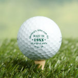 Personalized 50th Birthday Golf Balls<br><div class="desc">Celebrate the big 5-0 on the green with these Personalized 50th Birthday Golf Balls. Designed for golf lovers marking a milestone birthday, these custom golf balls feature a name, date, or special message for a unique and memorable touch. Perfect for golf tournaments, birthday rounds, party favors, or thoughtful gifts for...</div>