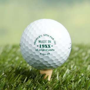 Personalized 50th Birthday Golf Balls