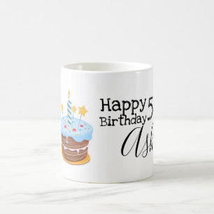 Personalized 50th birthday mug