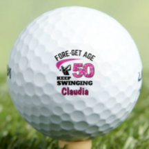 Personalized 50th Birthday – Pink Fore-get Age 50