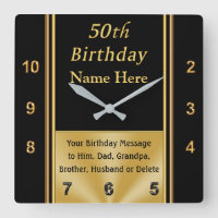 Personalized, 50th Birthday Presents for Him