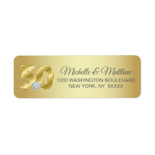 Personalized 50th Golden Wedding Anniversary