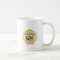 Personalized 50th Wedding Anniversary Gold