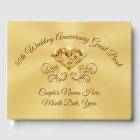 Personalized 50th Wedding Anniversary Guest Book