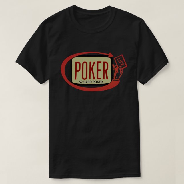 Personalized 52 Card Poker Life T-Shirt (Design Front)