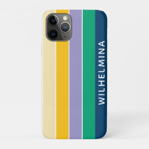 Personalized 5 Colored Lines iPhone 11 Pro Case