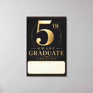 Personalized 5th Grade Graduate 2026 Canvas Print