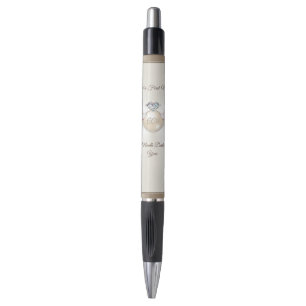 Personalized 60th Anniversary Pens, Diamond Favour Pen
