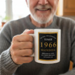 Personalized 60th Birthday 1961 Elegant Black Gold Coffee Mug<br><div class="desc">A huge 60th birthday black and gold coffee mug for those special people born in 1961. Easily customize the text using the template provided. Part of the setting standards range of greeting cards and gifts.</div>