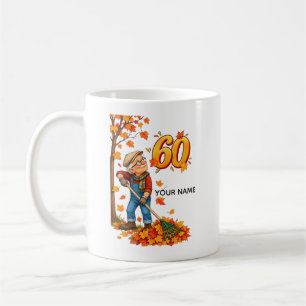 Personalized 60th Birthday Autumn Card Coffee Mug