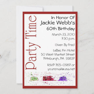 Personalized 60th Birthday Party Invitation