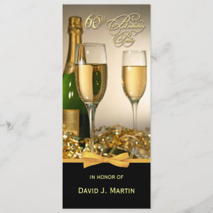 Personalized 60th Birthday Party Invitations