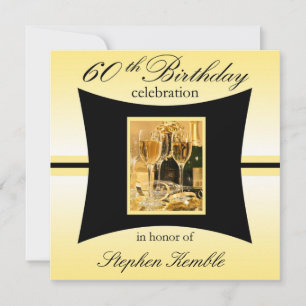 Personalized 60th Birthday Party Invitations