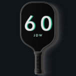 Personalized 60th Birthday  Pickleball Paddle<br><div class="desc">Personalized 60th birthday pickleball paddle.  Name.  Monogram.</div>