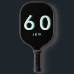 Personalized 60th Birthday  Pickleball Paddle<br><div class="desc">Personalized 60th birthday pickleball paddle.  Name.  Monogram.</div>