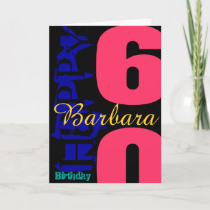 Personalized 60th Birthday POP Greeting Card