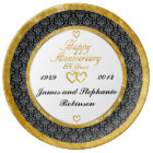 Personalized 65th Anniversary Porcelain Plate