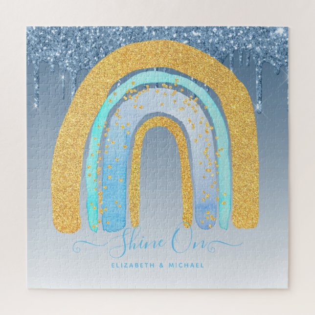 Personalized 676 Piece JIGSAW Christmas Rainbow Ji Jigsaw Puzzle (Vertical)