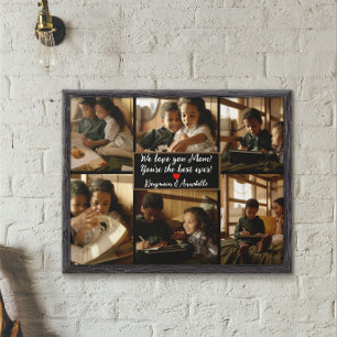 Personalized 6 Photo Collage Poster