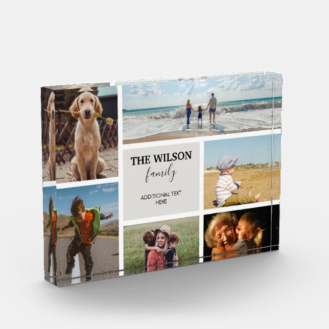 Personalized 6 Photo Family Memories Collage (Left)