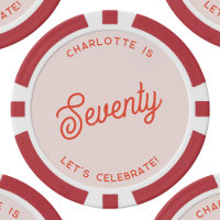 Personalized 70 Seventy Seventieth Birthday