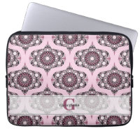 Personalized 70s Dusky Rose Cherry Blossom Mandala