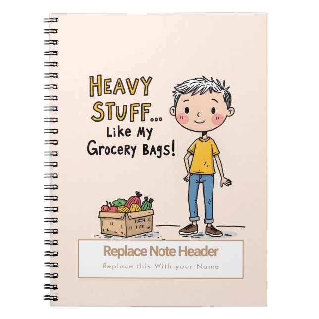 Personalized 70s Slang Themed Notebook (Front)