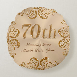 Personalized 70th Anniversary or Birthday Pillow