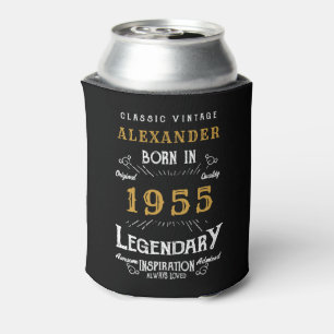 Personalized 70th Birthday Add Name Year Legendary Can Cooler