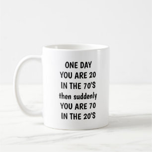 Personalized 70th Birthday Mug Custom Name & Year