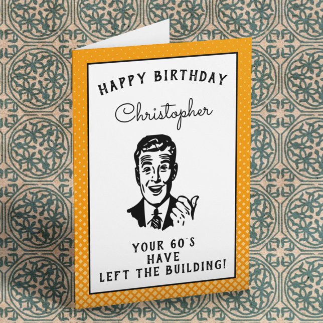Personalized 70th Birthday Over The Hill Funny Card (Creator Uploaded)