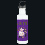 Personalized  710 ml water bottle<br><div class="desc">Bring a touch of sweet, whimsical nature to your space with this adorable spring bunny design. The artwork features a soft, pastel pink sleeping rabbit surrounded by a beautiful botanical wreath of blooming spring flowers and leaves. This charming watercolor-style illustration is perfect for customizing Easter gifts, baby shower invitations, nursery...</div>