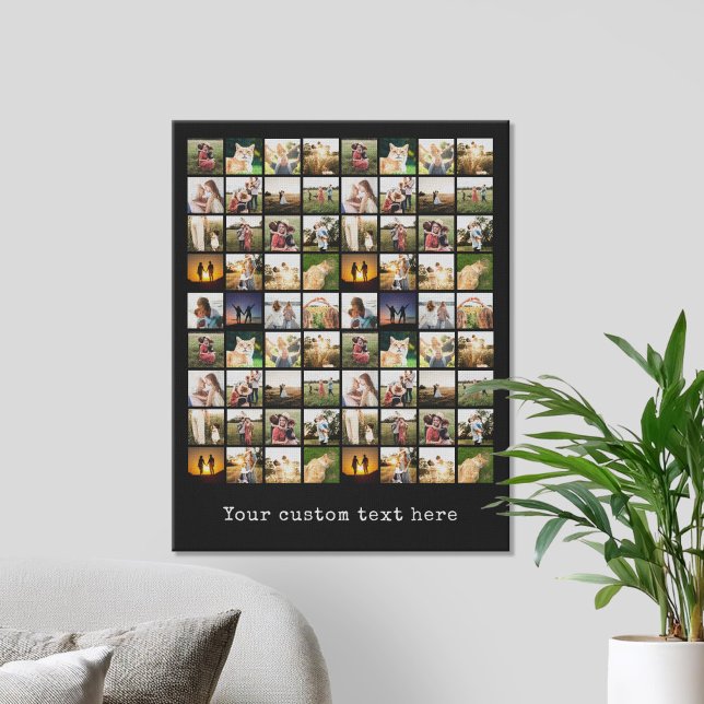 Personalized 72 Photo Collage Canvas Print (Creator Uploaded)